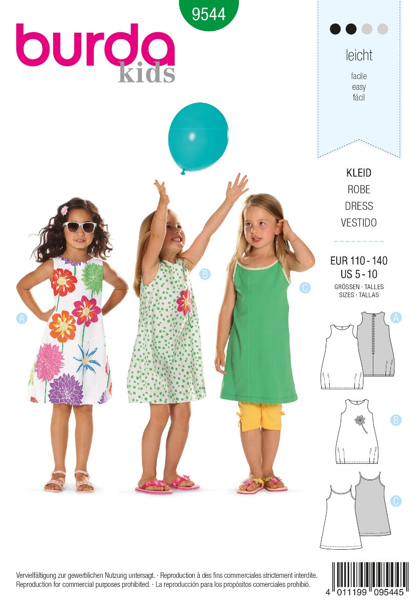 Schnittmuster Burda 9544 Kleid - Ribes y Casals