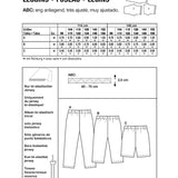 Schnittmuster Burda 9615 Leggins - Ribes y Casals