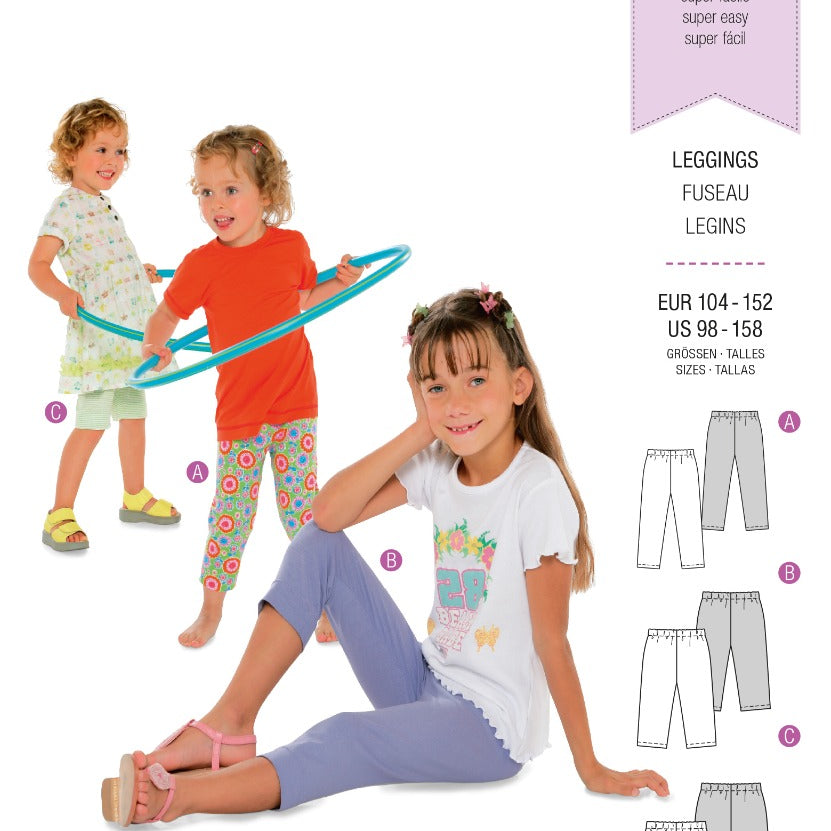 Schnittmuster Burda 9615 Leggins - Ribes y Casals