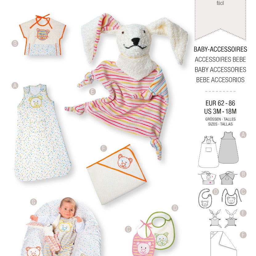 Schnittmuster Burda 9635 Zubehör Baby - Ribes y Casals