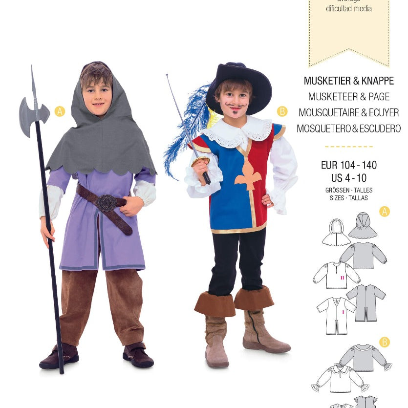 Schnittmuster Burda 9659 Musketier - Ribes y Casals