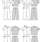 Schnittmuster Burda 9747 Pyjamas - Ribes y Casals