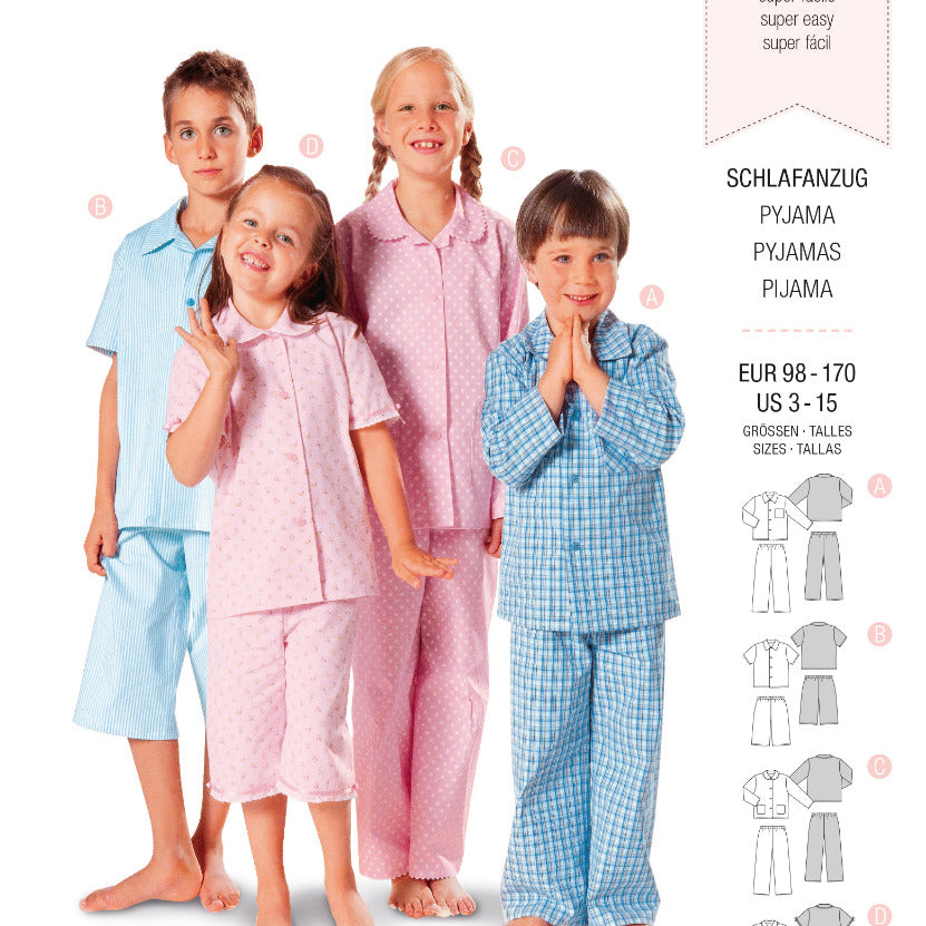 Schnittmuster Burda 9747 Pyjamas - Ribes y Casals