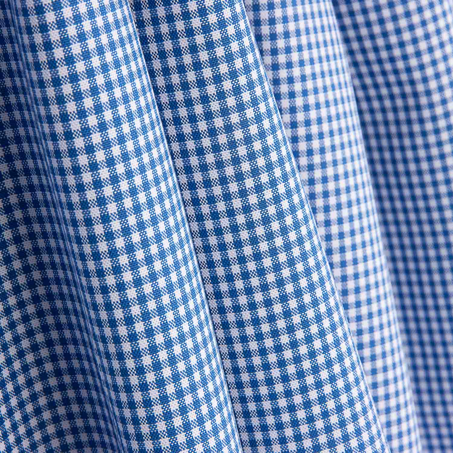 Hemd Baumwolle Vichy blau-weiß - Ribes y Casals