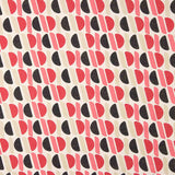Geometrische Satin-Viskose mit rosa und schwarzem Lurex - Ribes y Casals