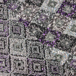 Silbernes und lila Spitzendeckchen Fantasy Rhomben - Ribes y Casals