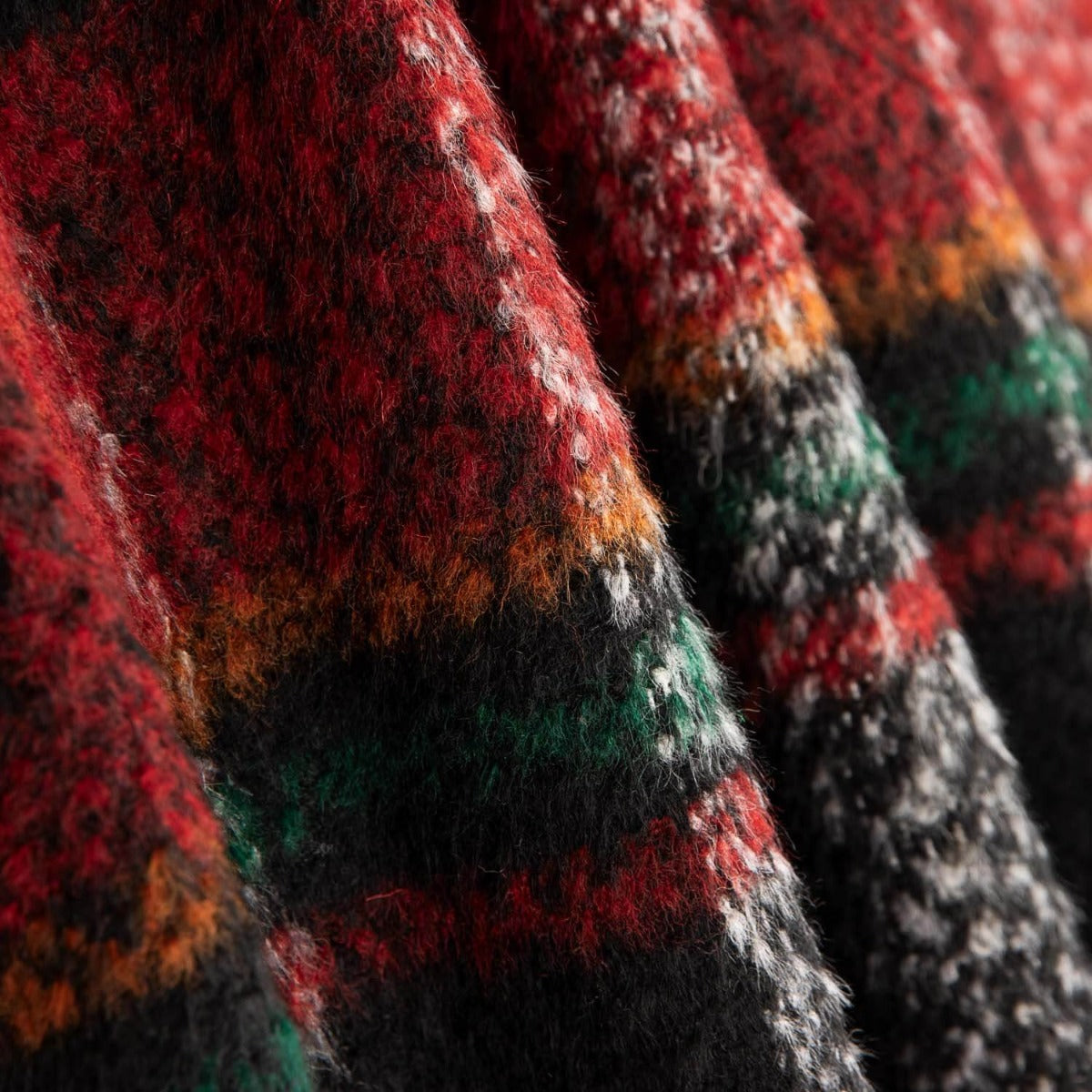 Mantel Stoff Karos Maroon - Ribes y Casals