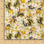 Bedrucktes Canvas mit Oliven- und Olivenöl-Motiv - Ribes y Casals