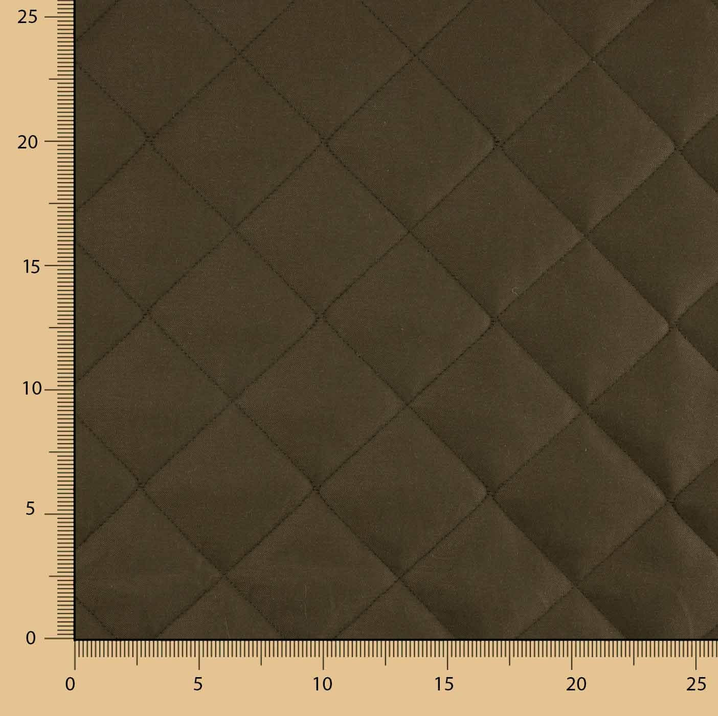 Gepolsterte, doppelseitige Köper-Decke in Khaki-Grün und mehrfarbigem Satin - Ribes y Casals
