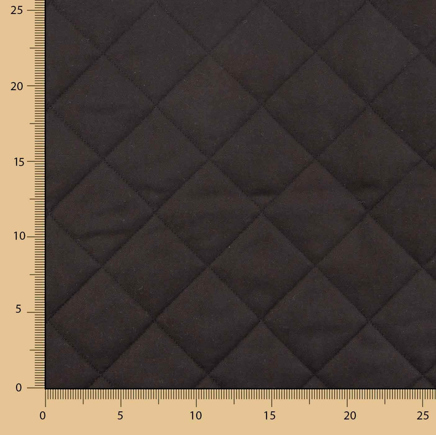 Schwarzer gesteppter Twill mit geometrischem Innenfutter - Ribes y Casals