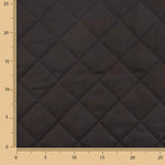 Schwarzer gesteppter Twill mit geometrischem Innenfutter - Ribes y Casals