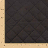 Schwarzer gesteppter Twill mit geometrischem Innenfutter - Ribes y Casals
