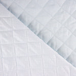 Gesteppte Baumwollsteppdecke Polka Dots-Stripes Hellblau - Ribes y Casals