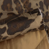 Leichte, doppelseitige Steppdecke mit Animalprint und Ocker - Ribes y Casals