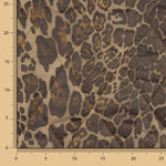 Leichte, doppelseitige Steppdecke mit Animalprint und Ocker - Ribes y Casals