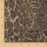 Leichte, doppelseitige Steppdecke mit Animalprint und Ocker - Ribes y Casals