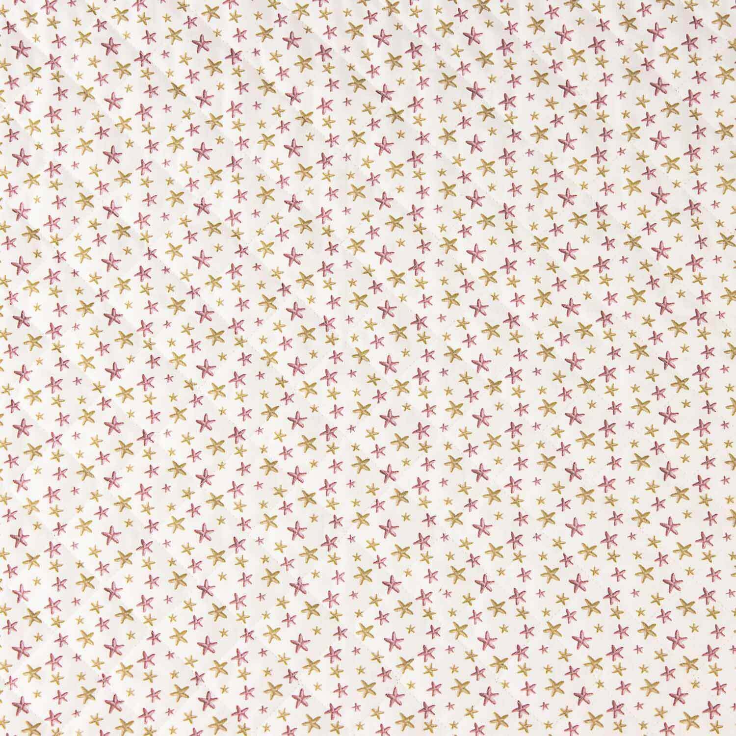Gesteppte Popeline mit rosa Sternen - Ribes y Casals