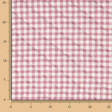 Gesteppte Vichy-Popeline in Rosa und mit Blumenmuster - Ribes y Casals