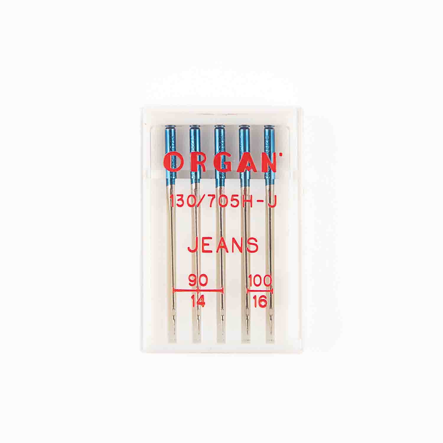 Nadeln für Organ Jeans Maschine 90/14 und 100/16 - Ribes y Casals
