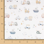 Bedrucktes Perkal – Kinderfahrzeuge - Ribes y Casals