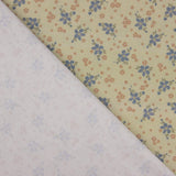 Perkal bedruckt mit blau-rosa Blumenmuster - Ribes y Casals