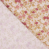 Perkal mit bedrucktem Wildblumenmuster in Rosa - Ribes y Casals