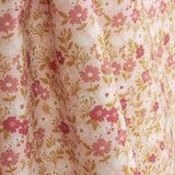 Perkal mit bedrucktem Wildblumenmuster in Rosa - Ribes y Casals