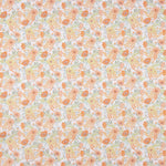 Perkal mit bedrucktem Aquarellmuster in Orange - Ribes y Casals