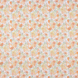 Perkal mit bedrucktem Aquarellmuster in Orange - Ribes y Casals