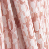 Perkal mit bedrucktem geometrischem Retro-Muster in Rosa - Ribes y Casals