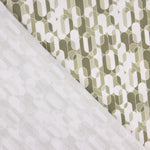 Perkal mit bedrucktem Retro-Muster in Beige - Ribes y Casals