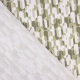 Perkal mit bedrucktem Retro-Muster in Beige - Ribes y Casals