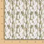 Perkal mit bedrucktem Retro-Muster in Beige - Ribes y Casals