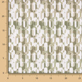 Perkal mit bedrucktem Retro-Muster in Beige - Ribes y Casals