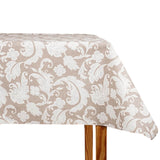 Beige Damast schmutzabweisende Tischdecke - Ribes y Casals
