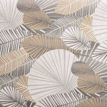 Tischtuch aus Harz Geometrische Blätter Beige und Grau - Ribes y Casals