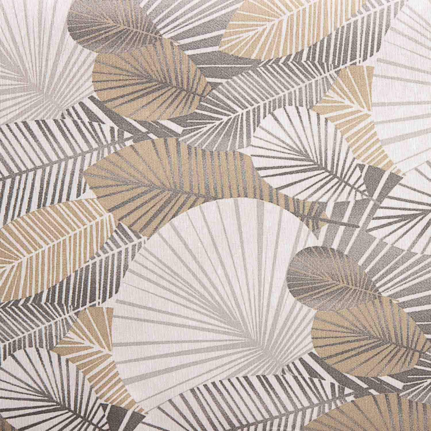 Tischtuch aus Harz Geometrische Blätter Beige und Grau - Ribes y Casals