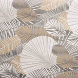 Tischtuch aus Harz Geometrische Blätter Beige und Grau - Ribes y Casals