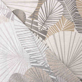 Tischtuch aus Harz Geometrische Blätter Beige und Grau - Ribes y Casals