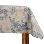 Resin Tischdecke Toile Natur Blau - Ribes y Casals