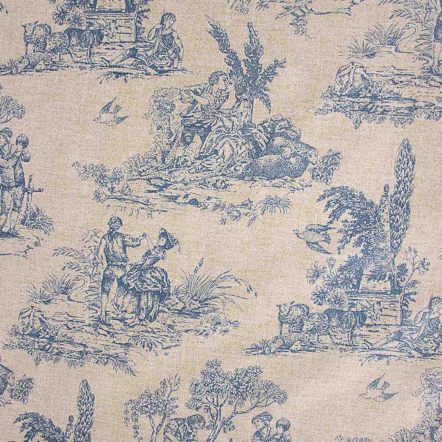 Resin Tischdecke Toile Natur Blau - Ribes y Casals