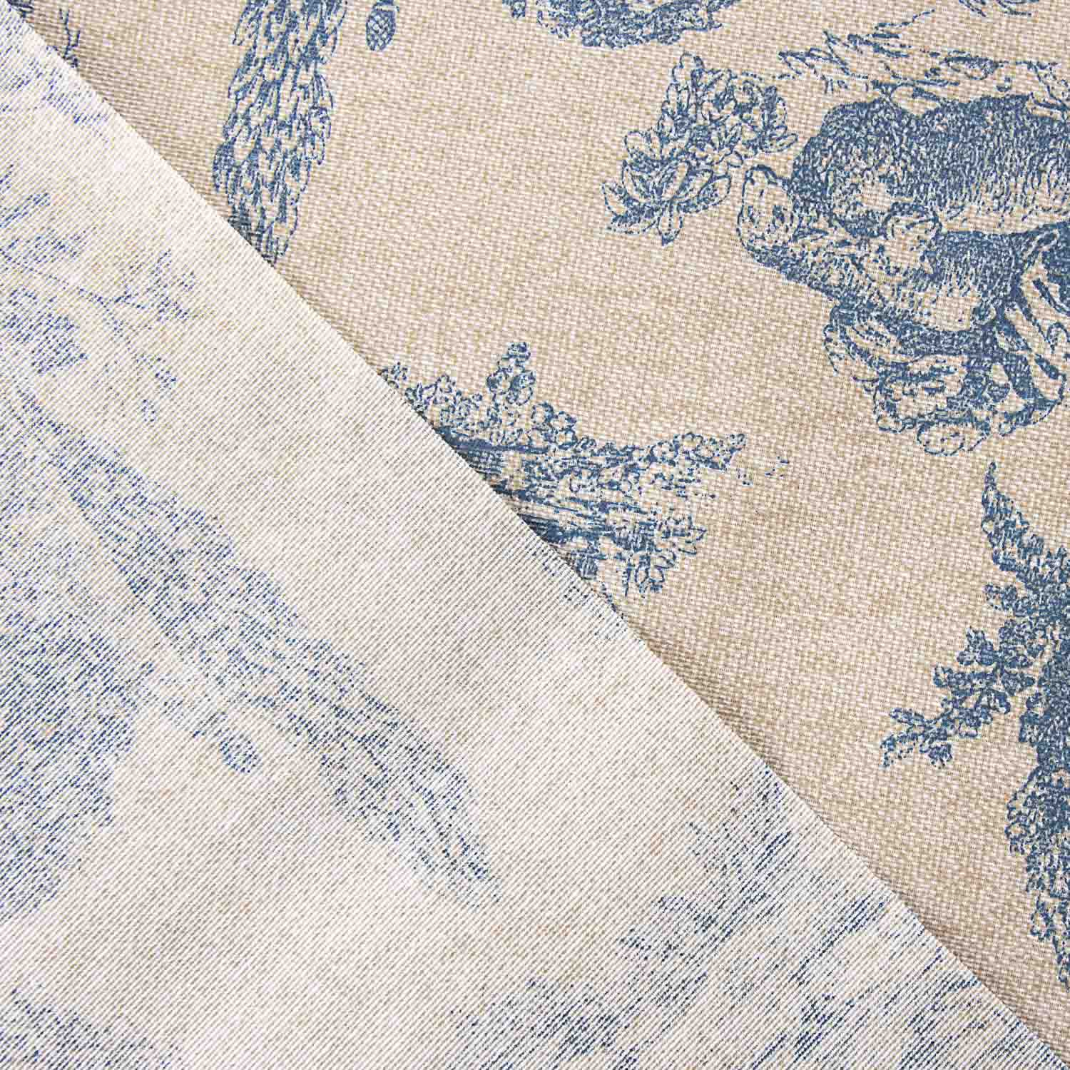 Resin Tischdecke Toile Natur Blau - Ribes y Casals