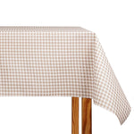 Reststück Tischdecke fleckabweisend Vichy Beige – verschiedene Maße x Breite 140 cm - Ribes y Casals
