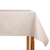 Reststück Tischdecke fleckabweisend Vichy Beige – verschiedene Maße x Breite 140 cm - Ribes y Casals