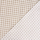 Vichy Beige Anti-Flecken-Tischdecke - Ribes y Casals