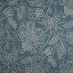 Canvas im Leinenstoff-Look mit provenzalischem Blumenmuster, blau - Ribes y Casals