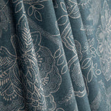 Canvas im Leinenstoff-Look mit provenzalischem Blumenmuster, blau - Ribes y Casals