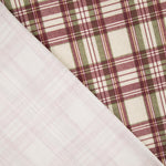 Canvas im Leinenstoff-Look mit Balmoral-Karos in Dunkelrot - Ribes y Casals
