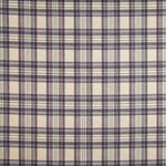 Canvas im Leinenstoff-Look mit Balmoral-Karos, blau - Ribes y Casals