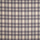 Canvas im Leinenstoff-Look mit Balmoral-Karos, blau - Ribes y Casals